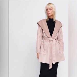 Zara Dusty Rose Robe Jacket